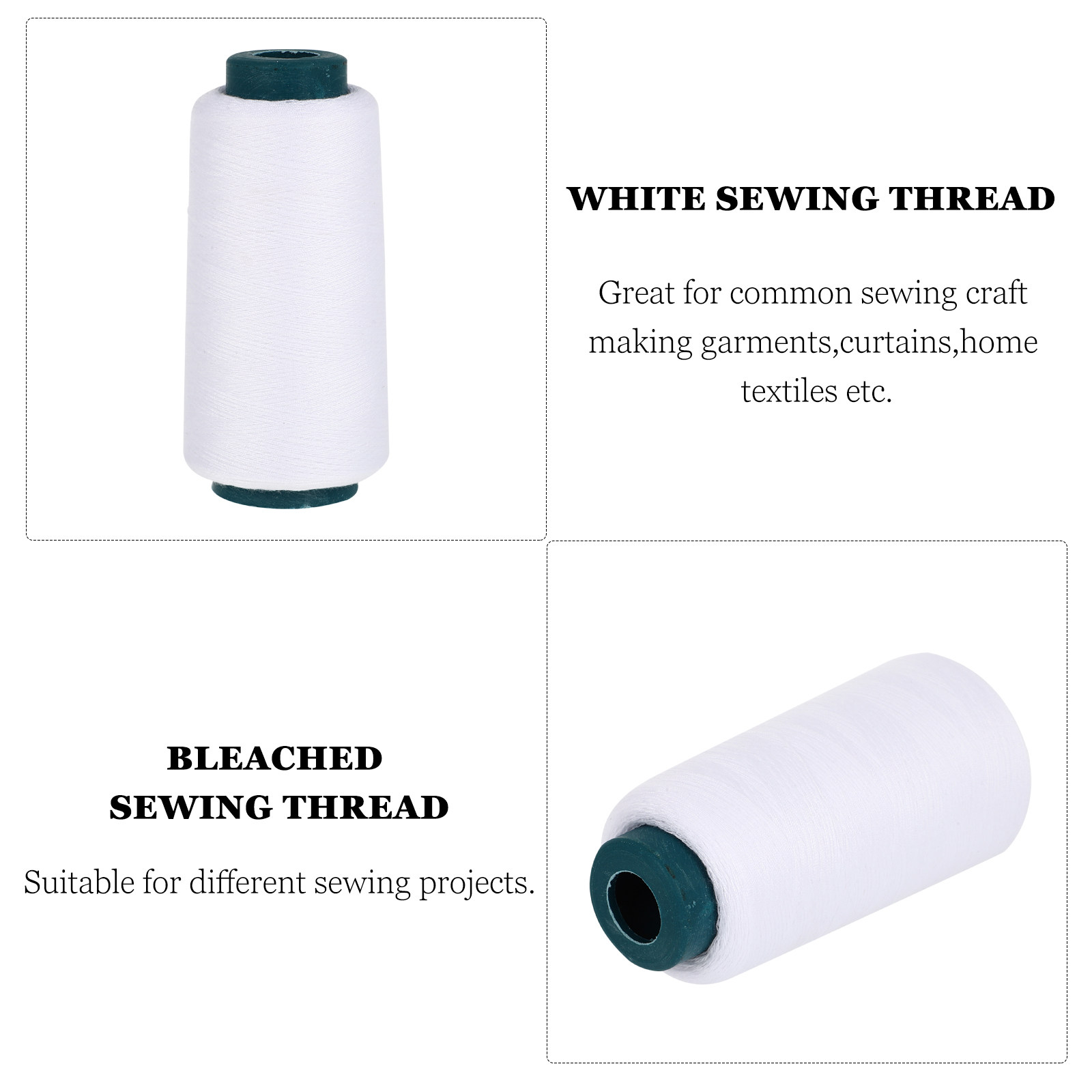 3000 jardów, wybielony, biały, – Sewing Thread In Textile recenzja i cena